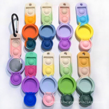 UNIQ Airtag Case Anti-loss Tracker Silica gel protective Case airtag keychain